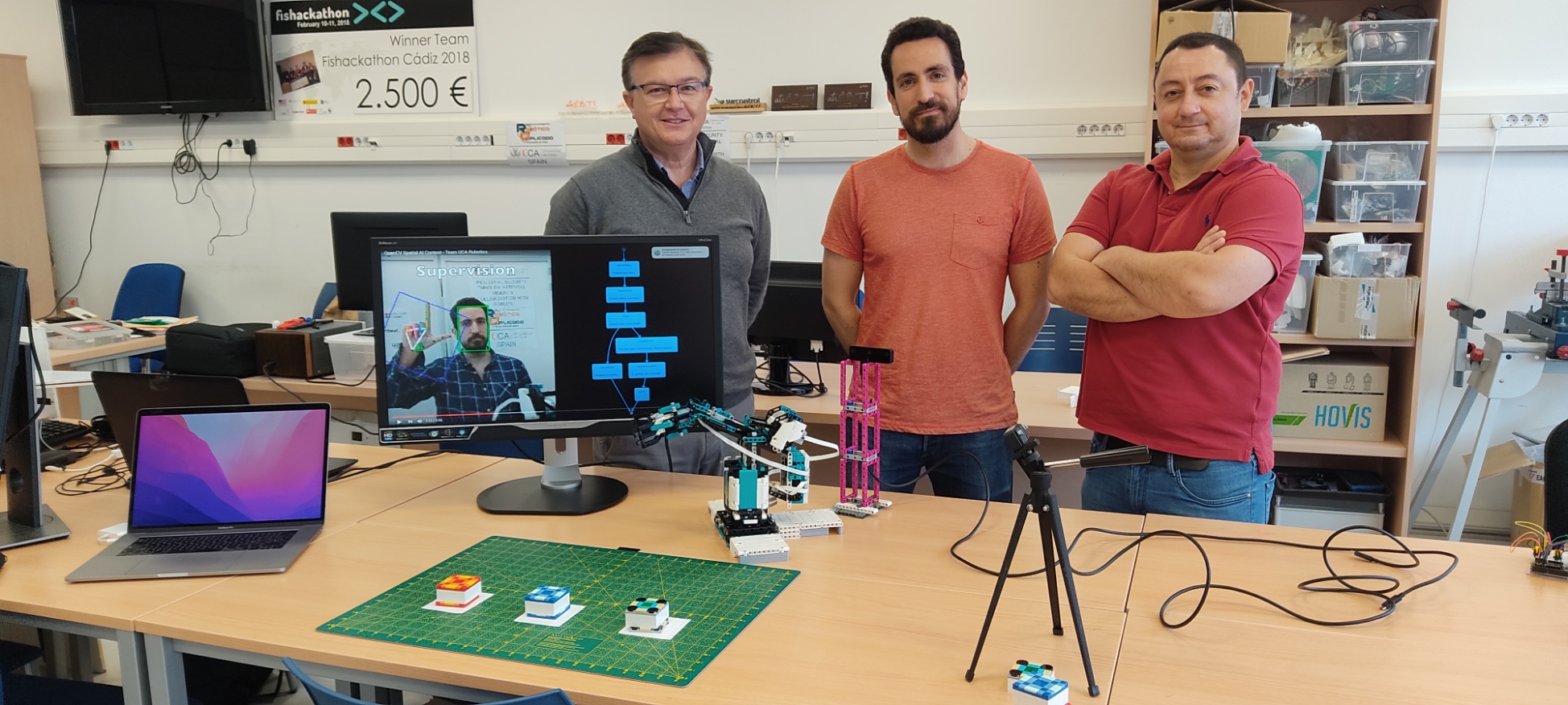 El laboratorio de Robótica Aplicada de la ESI, subcampeones en la competición internacional ‘OpenCV Spatial AI Contest’