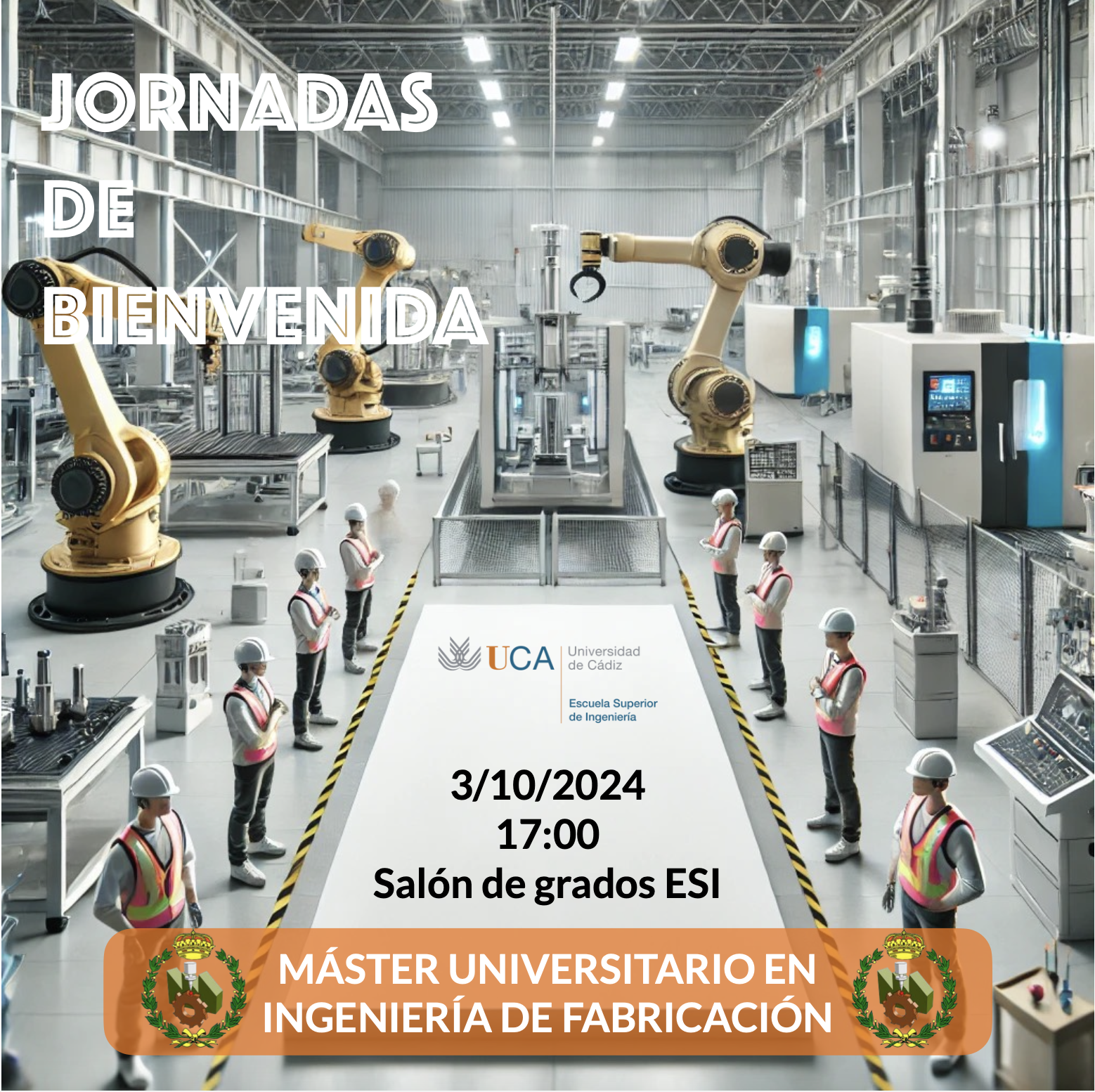 Jornadas de bienvenida del Máster Universitario en Ingeniería de Fabricación. Curso 24-25.